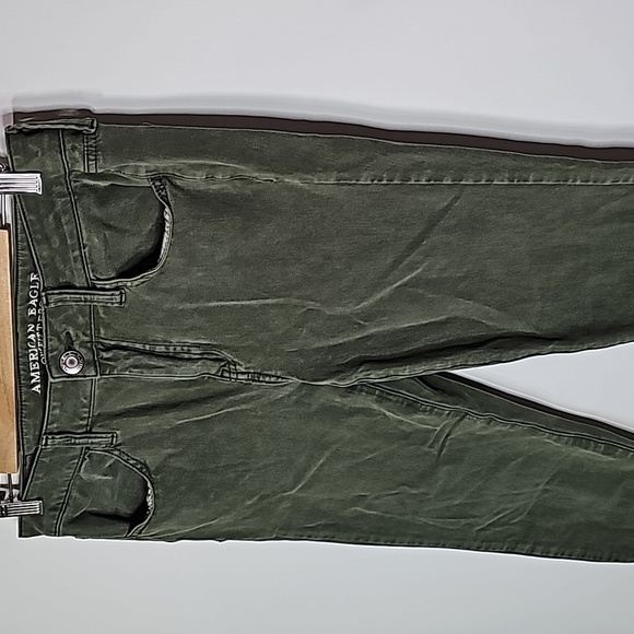 American Eagle Green size 8 360 super stretch jeggings - Picture 2 of 8